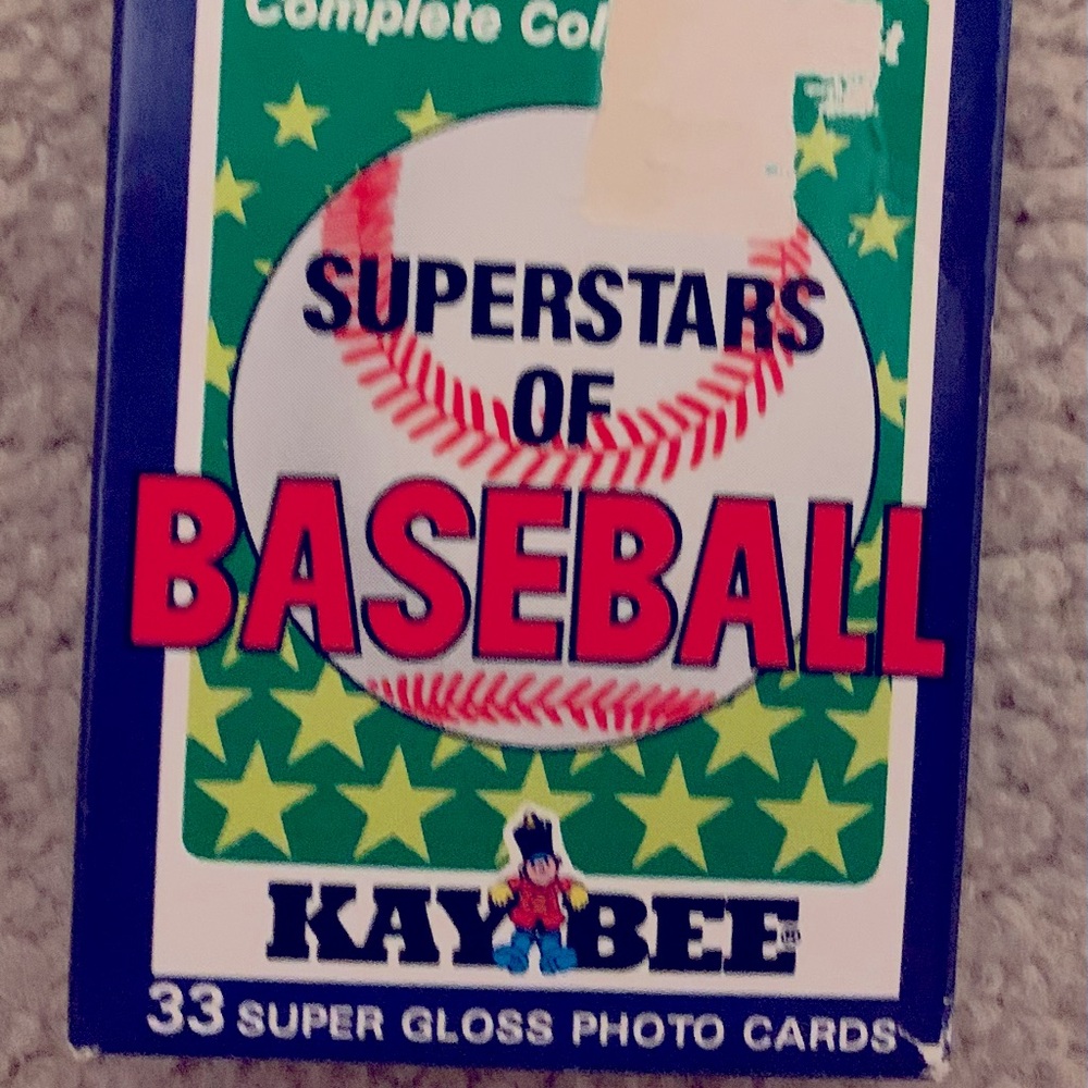Boxed set -33 Top’s Superstars of Baseball cards, sold by Kaybee toy stores 1988